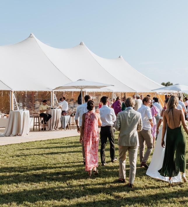 Huwelijk met sailcloth tent door Ghilles